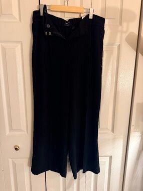 Reitmans Petite Length Wide Leg Dress Pant Size: L
